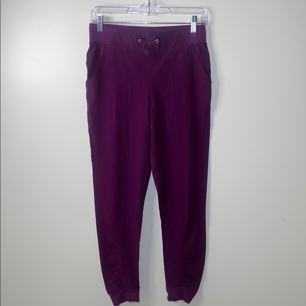 Calvin Klein Performance Purple Track Pants with Elastic Waistband